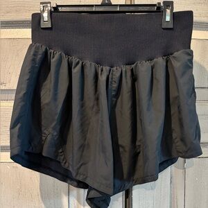 Free People Black Athletic Shorts